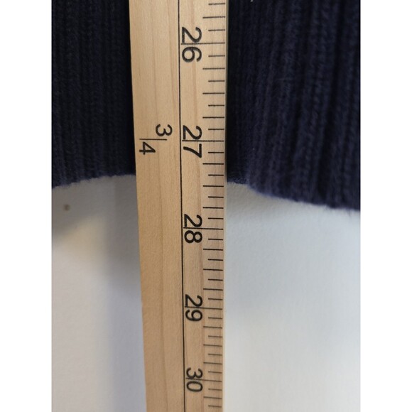 Lauren Jeans Ralph Lauren Sweater Womens XL Blue Rib Knit Cardigan Gold Buttons - Picture 6 of 7